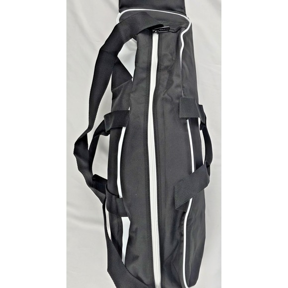 Easton Baseball Softball Bat Bag 35in Black White Dual Carry Straps Dugout Hook - Picture 4 of 9